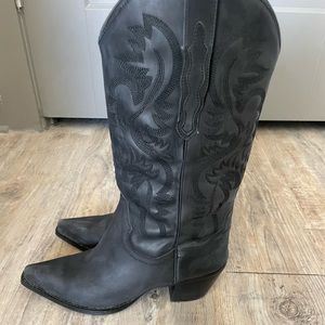 Jeffrey Campbell Black Cowboy Boots size 9 W